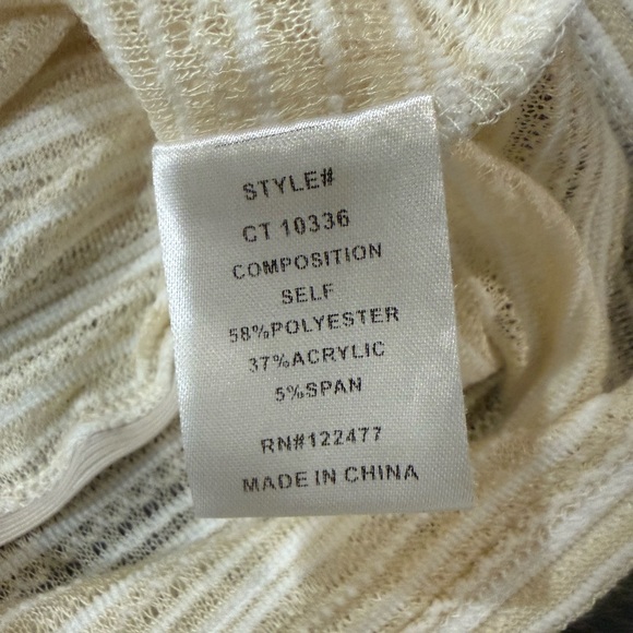 NWT NSR Beige Ribbed Knit Tank Top Size L - Picture 5 of 5